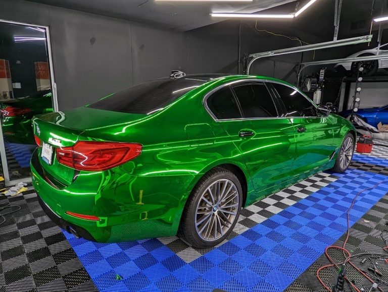 Metallic Green BMW